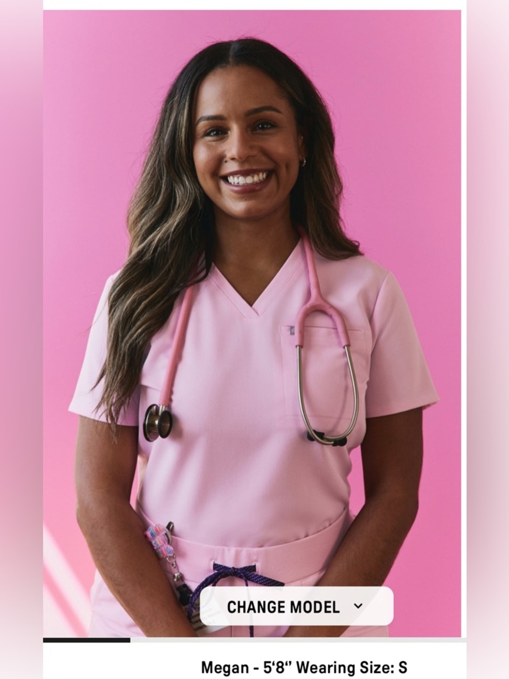 Fabletics Vital One-Pocket Scrub Top